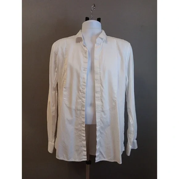 Mens Armani Exchange White Button Down Dress Shirt large - Picture 1 of 6